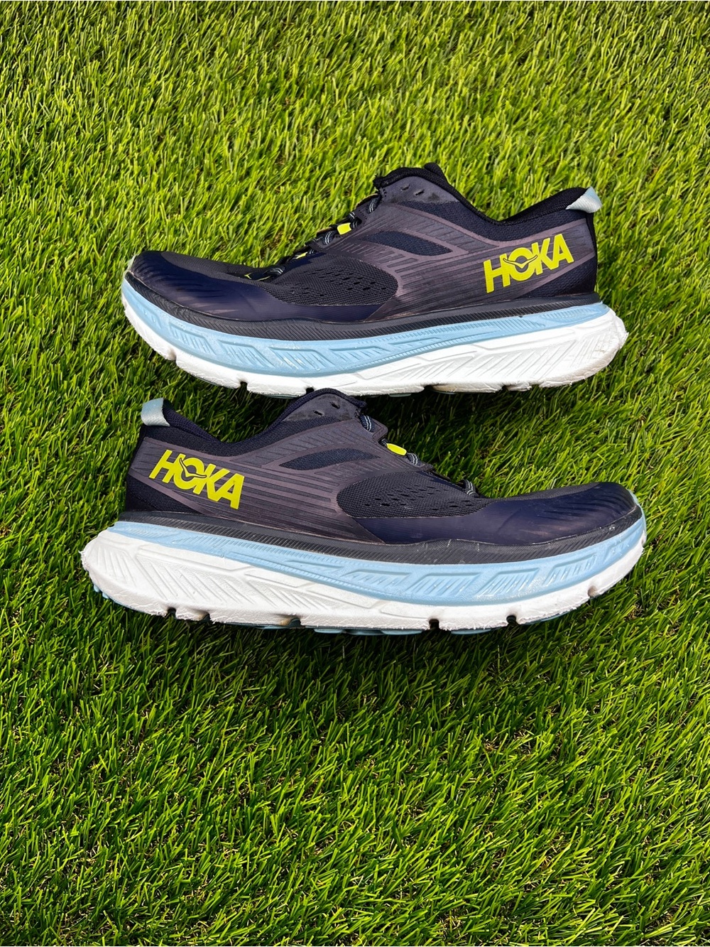 Hoka One One Stinson ATR 6 Women’s Hiking Trail Running Shoes Sneakers Blue - 9